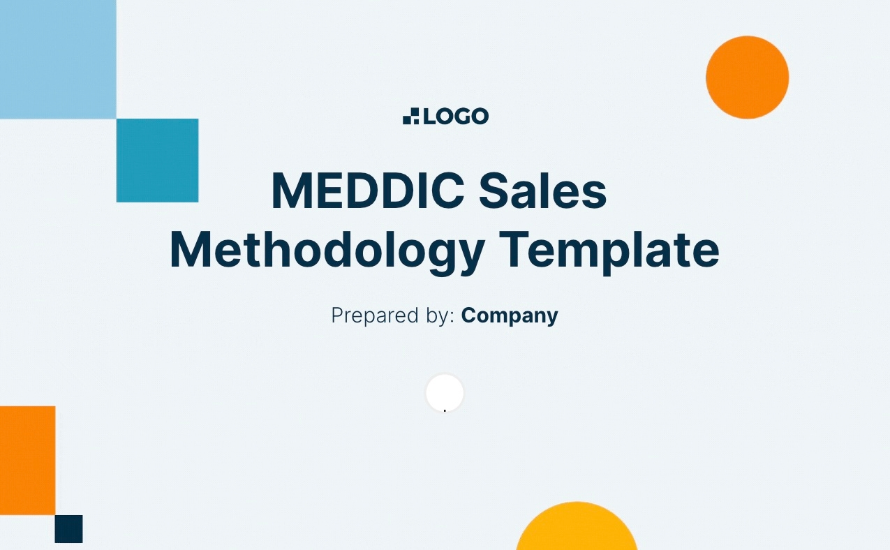 Preview of MEDDIC Sales Template
