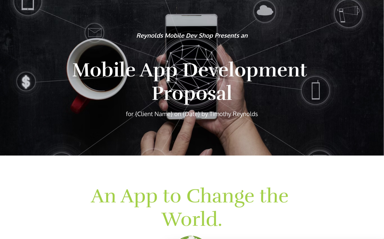 Mobile App Development Proposal