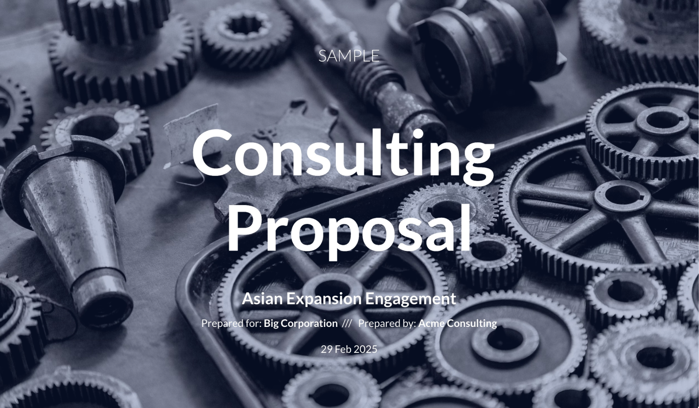 Preview of Consulting Proposal Template